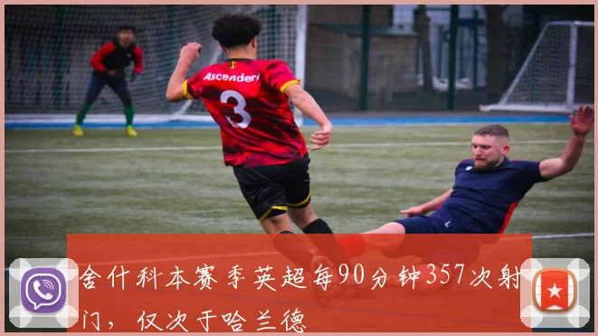 舍什科本赛季英超每90分钟357次射门，仅次于哈兰德